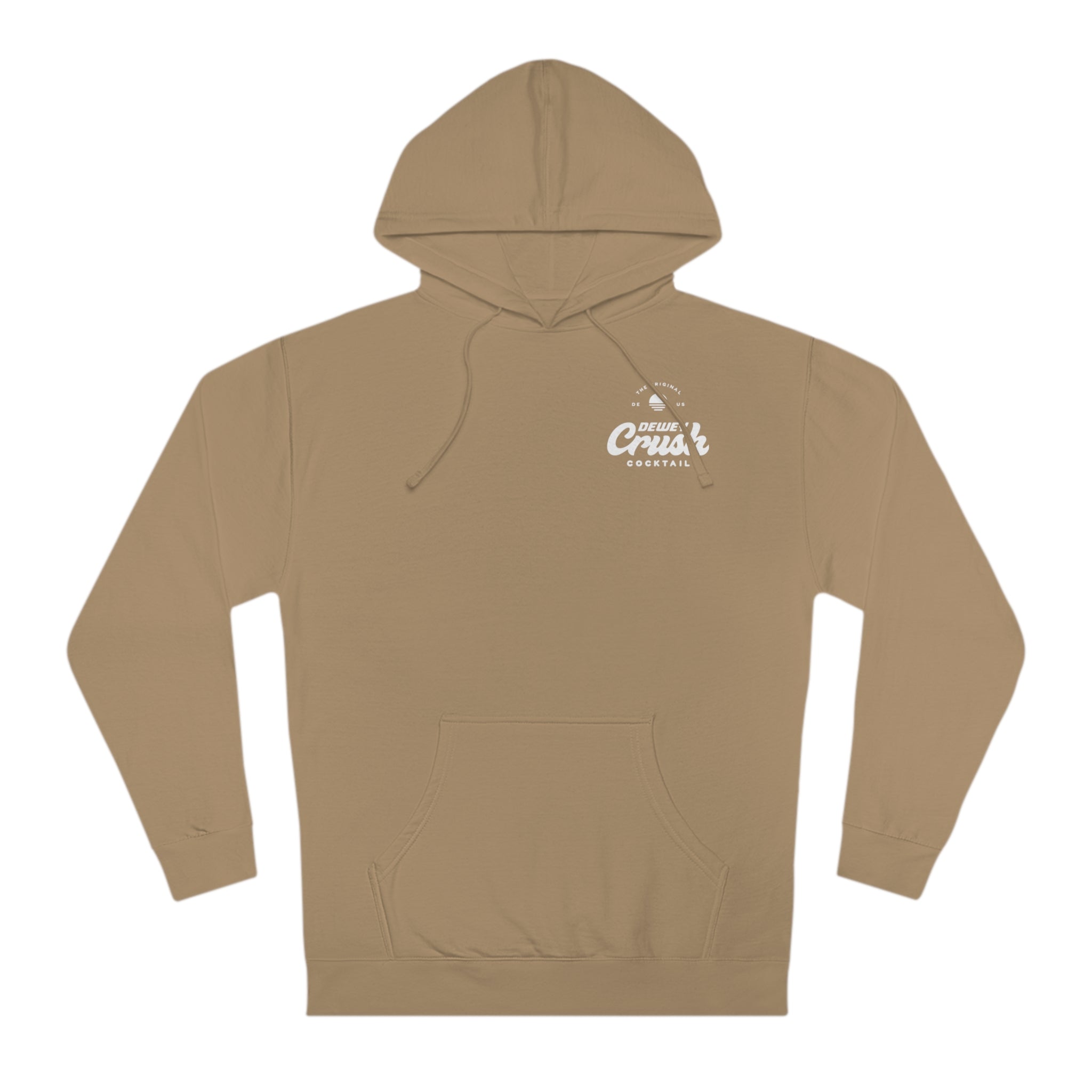 Dewey Crush Unisex Hooded Sweatshirt - Sandstone