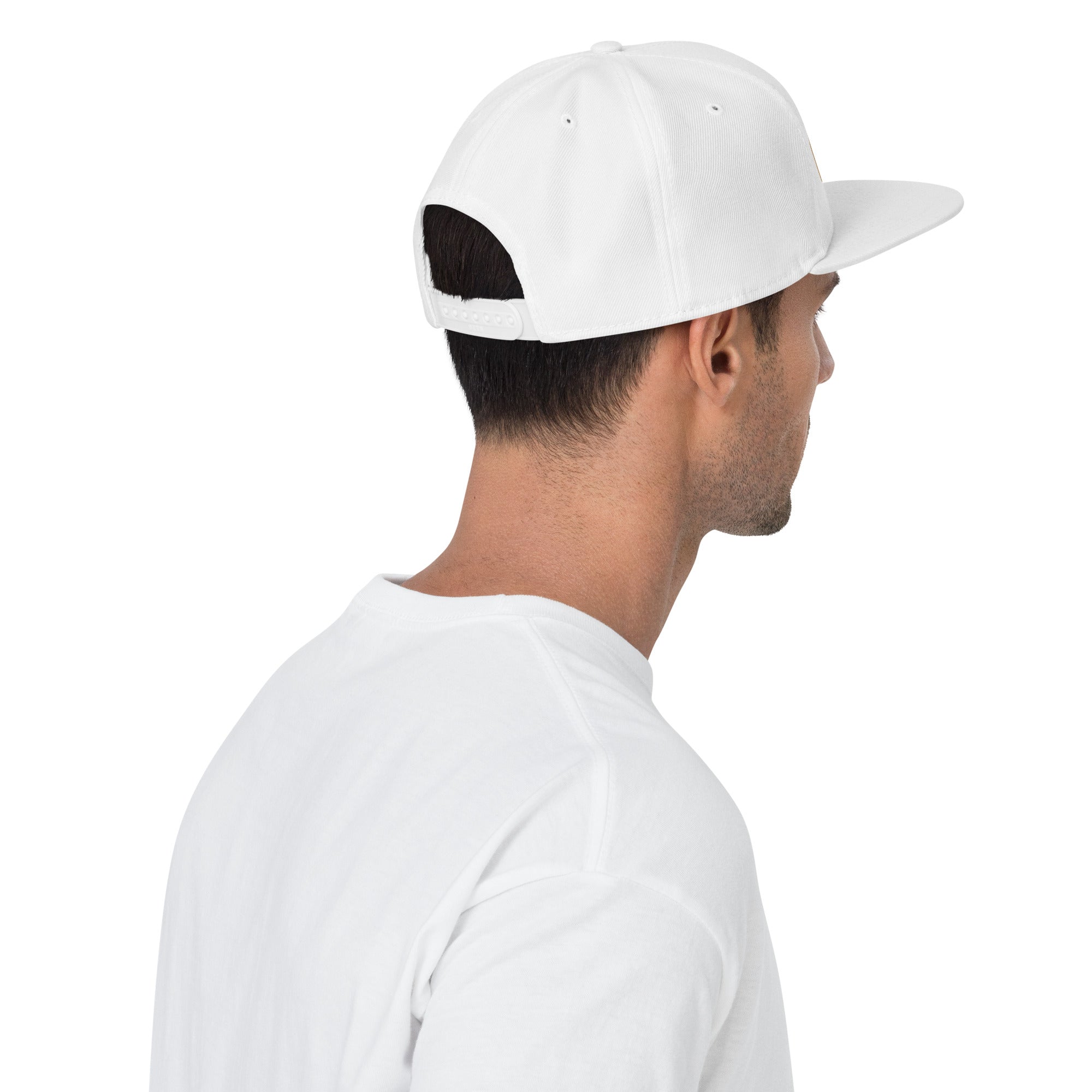 Dewey Crush Snapback Hat - White