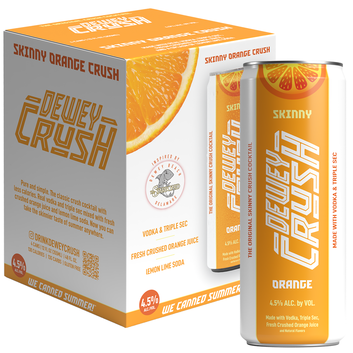Skinny Orange Crush Cocktail